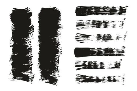 Flat Fan Brush Thin Short Background &amp; Straight Lines Mix High Detail Abstract Stock Illustration