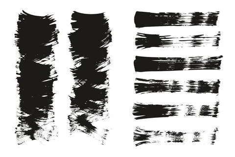 Flat Fan Brush Thin Short Background &amp; Straight Lines Mix High Detail Abstract 스톡 일러스트