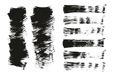 Flat Fan Brush Thin Short Background &amp; Straight Lines Mix High Detail Abstract イラスト素材