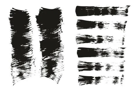 Flat Fan Brush Thin Short Background &amp; Straight Lines Mix High Detail Abstract Stock Illustration