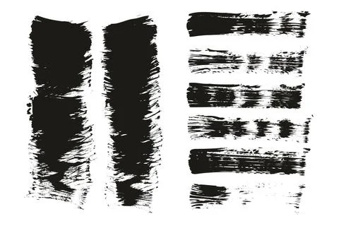 Flat Fan Brush Thin Short Background &amp; Straight Lines Mix High Detail Abstract イラスト素材
