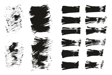 Flat Fan Brush Thin Short Background &amp; Straight Lines Mix High Detail Abstract Stock Illustration