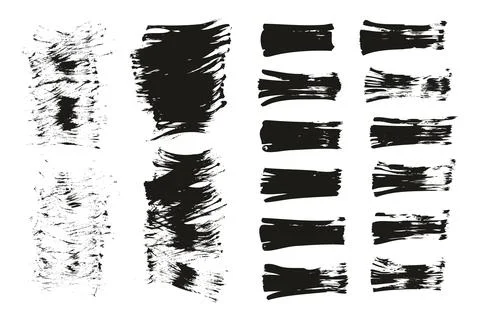 Flat Fan Brush Thin Short Background &amp; Straight Lines Mix High Detail Abstract Stockillustratie