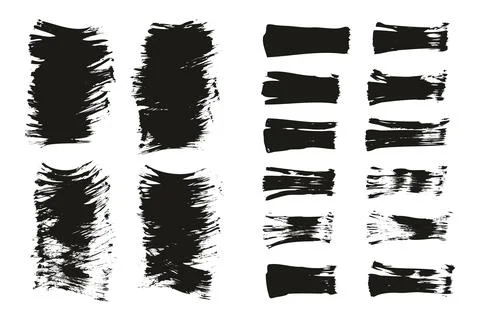 Flat Fan Brush Thin Short Background &amp; Straight Lines Mix High Detail Abstract Stock Illustration