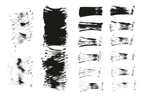 Flat Fan Brush Thin Short Background &amp; Straight Lines Mix High Detail Abstract Stock Illustration