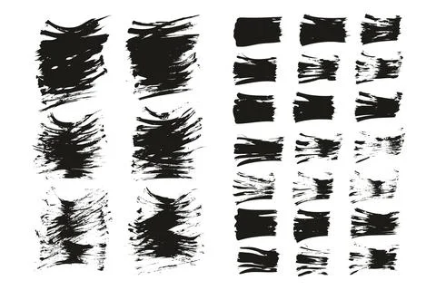 Flat Fan Brush Thin Short Background &amp; Straight Lines Mix High Detail Abstract イラスト素材