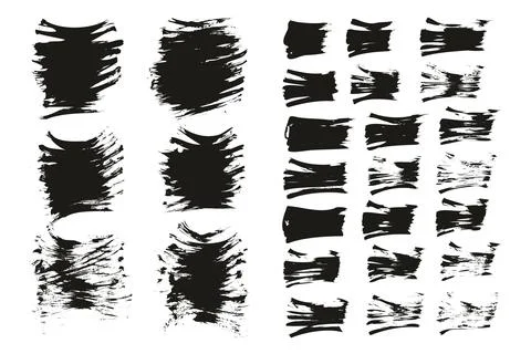 Flat Fan Brush Thin Short Background &amp; Straight Lines Mix High Detail Abstract Stock Illustration