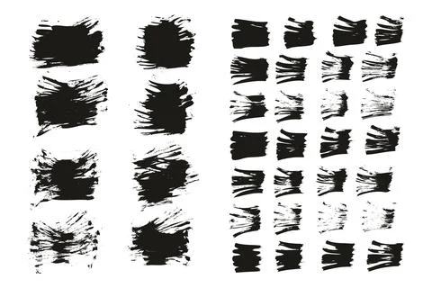 Flat Fan Brush Thin Short Background &amp; Straight Lines Mix High Detail Abstract Stockillustratie
