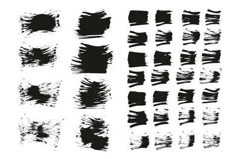 Flat Fan Brush Thin Short Background &amp; Straight Lines Mix High Detail Abstract Stockillustratie