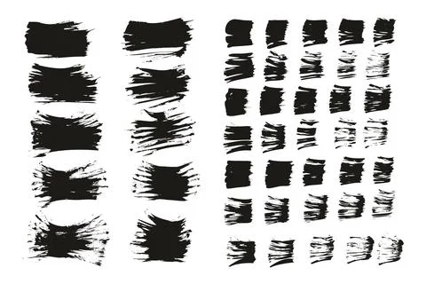 Flat Fan Brush Thin Short Background &amp; Straight Lines Mix High Detail Abstract Illustrazione stock