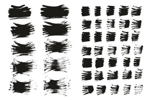 Flat Fan Brush Thin Short Background &amp; Straight Lines Mix High Detail Abstract Stockillustratie