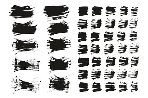 Flat Fan Brush Thin Short Background &amp; Straight Lines Mix High Detail Abstract Stock Illustration