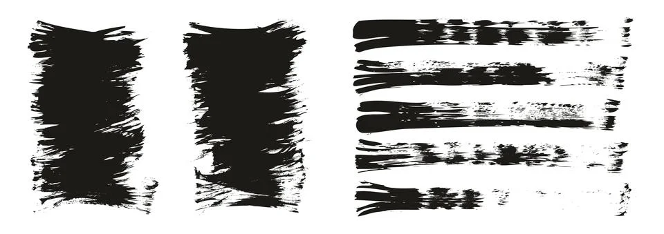 Flat Fan Brush Thin Short Background &amp; Straight Lines Mix High Detail Abstract Stock Illustration