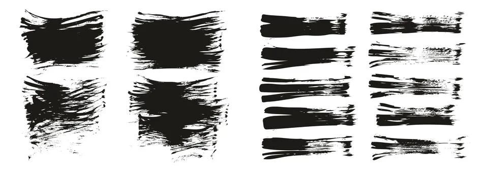 Flat Fan Brush Thin Short Background &amp; Straight Lines Mix High Detail Abstract Stock Illustration