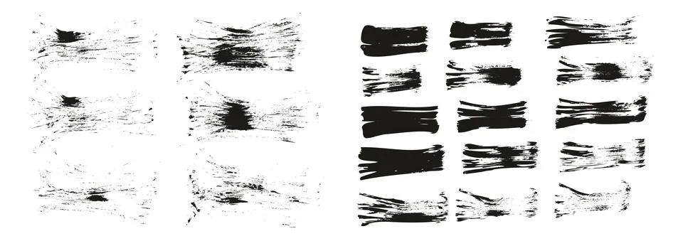 Flat Fan Brush Thin Short Background &amp; Straight Lines Mix High Detail Abstract 库存插图