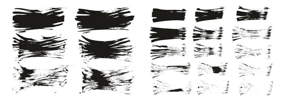 Flat Fan Brush Thin Short Background &amp; Straight Lines Mix High Detail Abstract イラスト素材