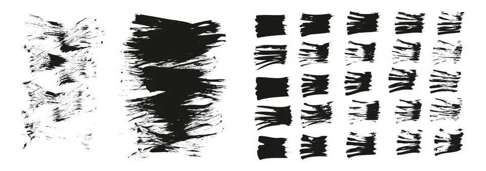 Flat Fan Brush Thin Short Background &amp; Straight Lines Mix High Detail Abstract イラスト素材