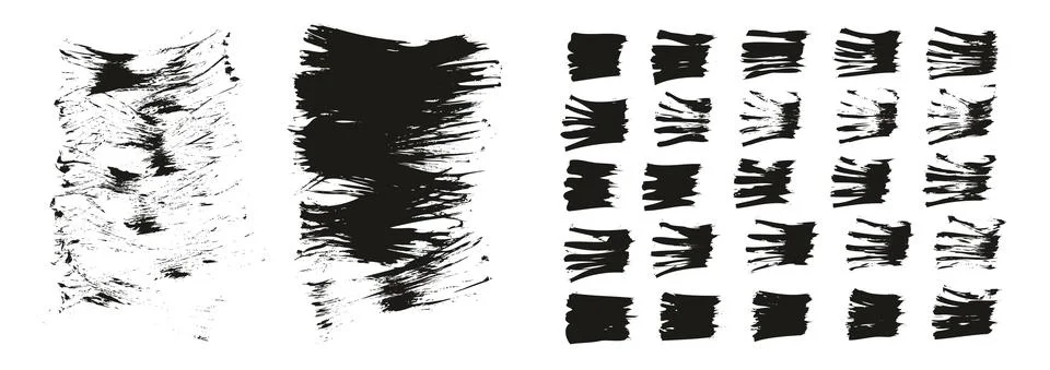Flat Fan Brush Thin Short Background &amp; Straight Lines Mix High Detail Abstract Stock Illustration