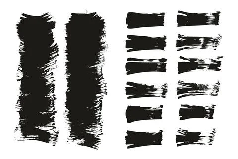 Flat Fan Brush Thin Short Background &amp; Straight Lines Mix High Detail Abstract Illustrazione stock