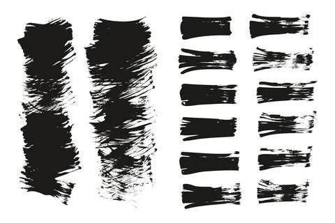 Flat Fan Brush Thin Short Background &amp; Straight Lines Mix High Detail Abstract Stock Illustration