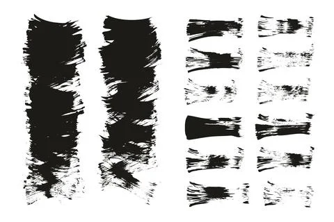 Flat Fan Brush Thin Short Background &amp; Straight Lines Mix High Detail Abstract Stockillustratie
