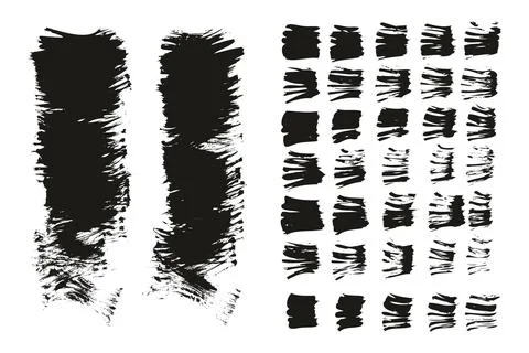 Flat Fan Brush Thin Short Background &amp; Straight Lines Mix High Detail Abstract Illustrazione stock