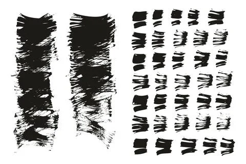 Flat Fan Brush Thin Short Background &amp; Straight Lines Mix High Detail Abstract Stockillustratie