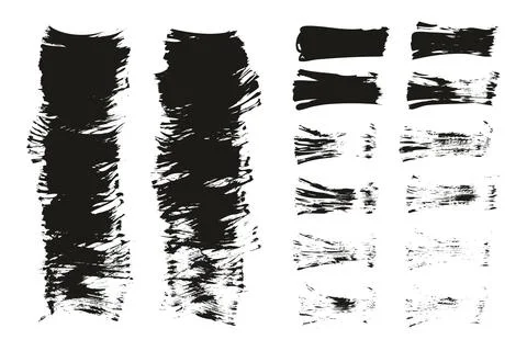 Flat Fan Brush Thin Short Background &amp; Straight Lines Mix High Detail Abstract Stock Illustration