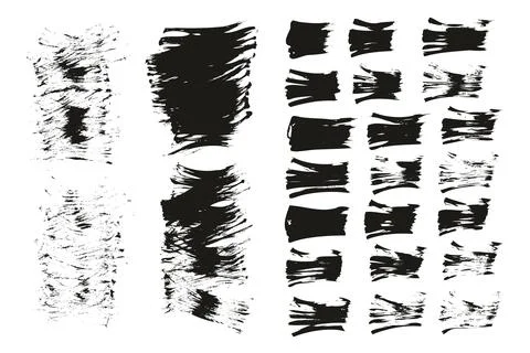 Flat Fan Brush Thin Short Background &amp; Straight Lines Mix High Detail Abstract Stockillustratie