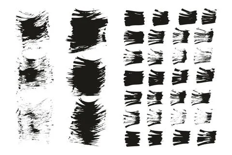 Flat Fan Brush Thin Short Background &amp; Straight Lines Mix High Detail Abstract イラスト素材