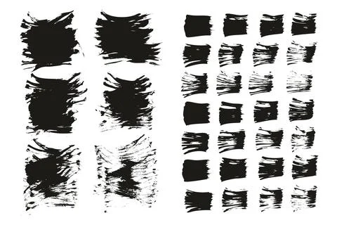 Flat Fan Brush Thin Short Background &amp; Straight Lines Mix High Detail Abstract Illustrazione stock