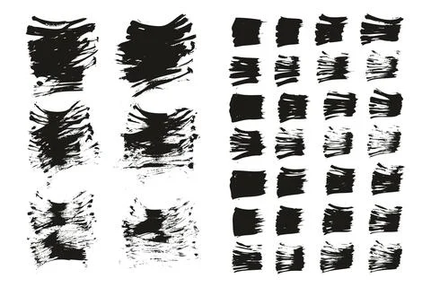 Flat Fan Brush Thin Short Background &amp; Straight Lines Mix High Detail Abstract Stockillustratie