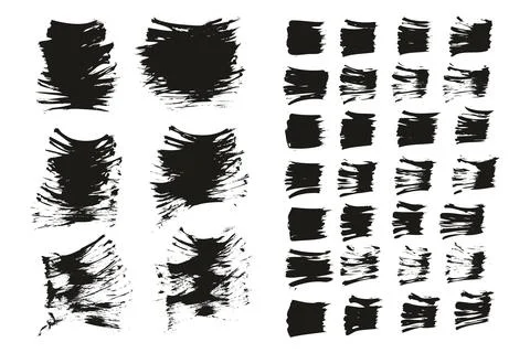 Flat Fan Brush Thin Short Background &amp; Straight Lines Mix High Detail Abstract Stockillustratie