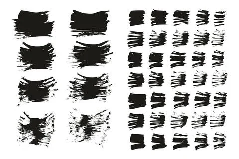 Flat Fan Brush Thin Short Background &amp; Straight Lines Mix High Detail Abstract Illustrazione stock