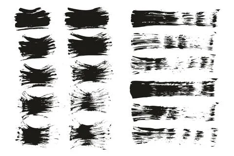 Flat Fan Brush Thin Short Background &amp; Straight Lines Mix High Detail Abstract Illustrazione stock