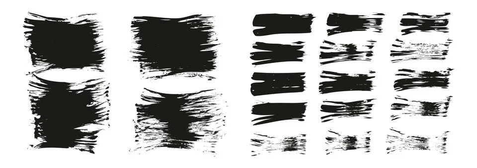Flat Fan Brush Thin Short Background &amp; Straight Lines Mix High Detail Abstract イラスト素材