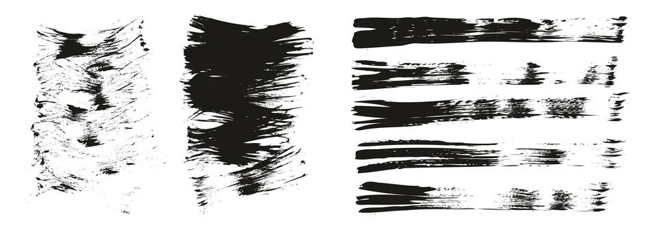 Flat Fan Brush Thin Short Background &amp; Straight Lines Mix High Detail Abstract Stock Illustration