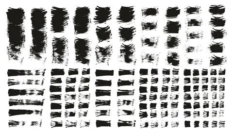 Flat Fan Brush Thin Short Background &amp; Straight Lines Mix High Detail Abstract Stock Illustration