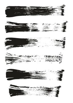 Flat Fan Brush Thin Straight Lines High Detail Abstract Vector Background Set Stockillustratie