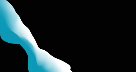 Flat flame wave blue background Stock Footage 219416144