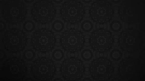 Flat Flower Black Background Animation Stock Footage 155473534