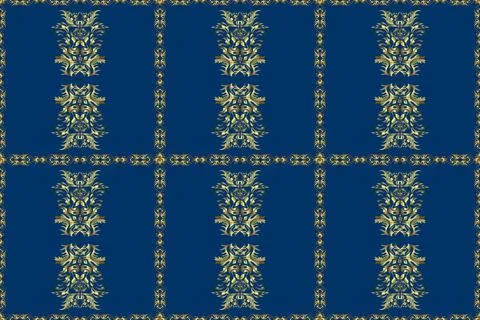 Flat Flower Elements Design. Colour Spring Theme seamless pattern Background. Ni イラスト素材