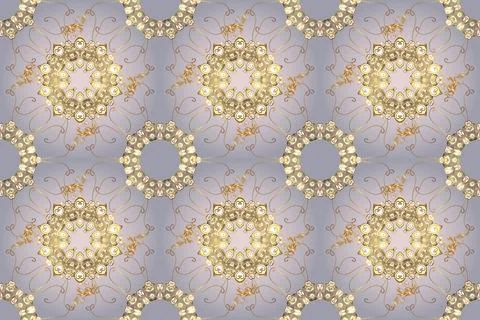 Flat Flower Elements Design. Colour Spring Theme seamless pattern Background. Fl イラスト素材