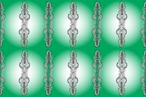 Flat Flower Elements Design. Seamless background with flowers. Children style. C イラスト素材