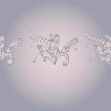 Flat Flower Elements Design. Seamless Floral Pattern in Fancy fabric pattern. Co Stock Illustration