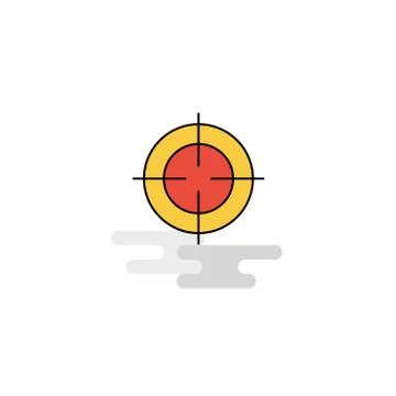 Flat Focus  Icon. Vector Stock Illustration