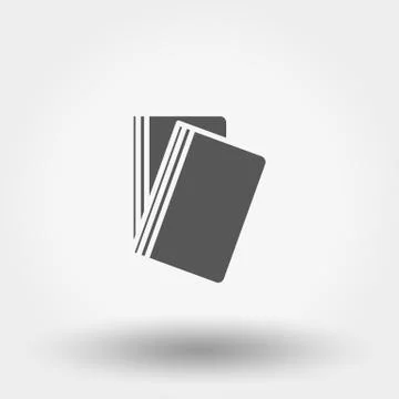 Flat folder Icon Illustrazione stock