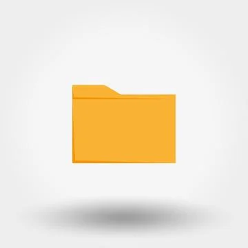 Flat folder Icon Stock Illustration