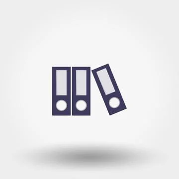Flat folder Icon Stock Illustration