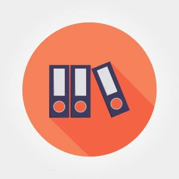 Flat folder Icon Stock Illustration
